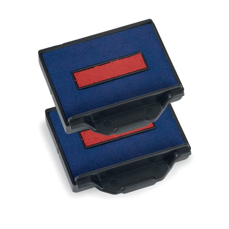 Trodat 6-50-2 Colour Pad Red Blue [Pack 2] - Image 1